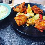 #鶏モモとごろごろ野菜の甘酢あん定食 #松のや